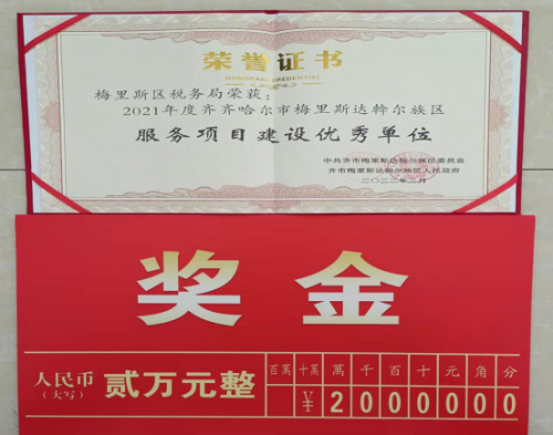 梅里斯区税务局荣获“服务项目建设优秀单位”称号413.png